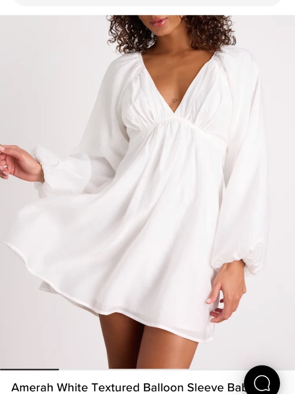 Lulus white dress